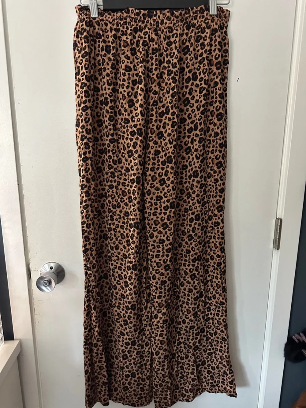Shade & Shore Leopard Print Pants - Brown & Black - Picture 6 of 6